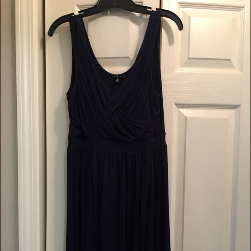 EUC navy Teana B dress size M